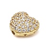 Brass Micro Pave Cubic Zirconia Beads KK-L229-076A-G-2