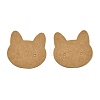 100Pcs Cat Shaped Kraft Paper Earring Display Cards X-EDIS-M004-01A-1
