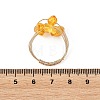 Natural Amber Finger Rings RJEW-JR01080-5