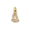 Brass Micro Pave Cubic Zirconia Charms KK-H077-02G-02-1