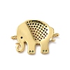 Rack Plating Brass Pave Cubic Zirconia Enamel Connector Charms X-KK-O142-16G-2