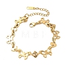 304 Stainless Steel Link Chain Bracelets for Women BJEW-G788-01G-2