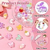 36Pcs 6 Styles Transparent Acrylic Beads ACRC-YW0001-04-5