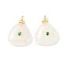 Natural White Jade Pendants KK-G555-17G-02-1