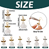  30Pcs 6 Styles Angel Frosted Acrylic Pendants FIND-TA0002-86-3