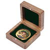 Wooden Badge Packing Magnetic Boxes CON-WH0085-229A-1