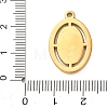 304 Stainless Steel Pendant Cabochon Settings STAS-Z204-04G-01-3