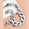Acrylic Curb Chain Necklaces & Dangle Earrings Sets FS-WGC8108-08-1