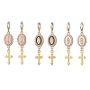 Alloy Enamel Hoop Earrings EJEW-JE06921-2