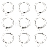 201 Stainless Steel Huggie Hoop Earring Findings LS-STAS-P283-01D-S-2