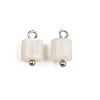 Natural Shell Column Charms X1-STAS-D378-32P-1