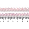 Electroplated Natural Rose Quartz Beads Strands G-Z038-A03-01AB-5