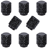 8Pcs Rubber Rhinestone Tire Valve Stem Caps FIND-GF0009-36A-1