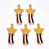 Alloy Enamel Comet Star Pendants ENAM-N054-010B-1