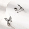 304 Stainless Steel Nose Bone Rings STAS-B126-14P-01-2