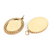 304 Stainless Steel Pendant Cabochon Settings LS-STAS-S116-243G-2