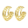 Rack Plating Brass Multi Lines Cuff Earrings EJEW-D069-05G-1