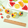 Olycraft 3Pcs 3 Style PVC Mini Fruit with Yogurt DJEW-OC0001-16-3