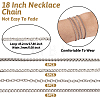 20Pcs 4 Style Titanium Steel Curb & Cable & Box Chain Necklaces Set for Men Women NJEW-TA0001-12-4