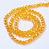 Electroplate Glass Beads Strands X-EGLA-A034-T6mm-B01-2
