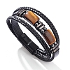 Natural Tiger Eye Beads Bangles PW-WG9293D-01-1
