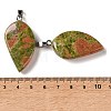 Natural Unakite Pendants GG-CBACB71-05P-08-3
