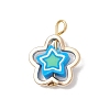 Handmade Polymer Clay with CCB Plastic Bead Frames Pendants PALLOY-JF04752-3