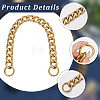 Aluminum Twisted Chain Purse Strap Extenders FIND-WH20015-040-6