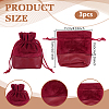 3Pcs Velvet & PU Leather Storage Bags TP-NB0001-89A-2