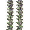 Painted Glass Beads Strands GLAA-Z021-19I-1