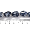 Handmade Blue and White Porcelain Beads PORC-I027-16A-4