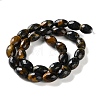 Dyed Natural Tiger Eye Beads Strands G-C135-J04-01-3