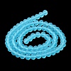 Transparent Glass Beads Strands X1-EGLA-A034-T6mm-MD08-4