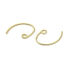Rack Plating Brass Hoop Earrings Findings EJEW-R162-52G-2