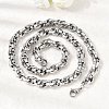 Unisex 304 Stainless Steel Rope Chain Necklaces NJEW-K305-10P-2