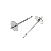 Anti-Tarnish 304 Stainless Steel Stud Earring Findings STAS-P370-01C-P-2