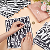 12 Sheets 3 Styles PVC Letter Number Adhesive Decorative Stickers DIY-CP0008-59B-4
