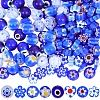 160Pcs 8 Styles Handmade Millefiori & Evil Eye Lampwork Beads LAMP-PA0001-73-1