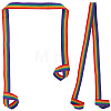 2Pcs Polyester Yoga Mat Stripe Strap AJEW-CY0002-80-7