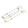 Brass Butterfly Link Bracelets KK-CBAFF9E-01G-6