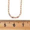 Brass Link Chain Necklaces for Women NJEW-D302-46RG-5