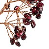 Natural Garnet Chips Tree of Life Decorations DJEW-C016-02D-2