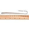 Oval Iron Stamping Blank Swan Neck Bookmark Findings AJEW-B032-01A-P-3