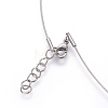 304 Stainless Steel Stud Earrings & Pendant Necklaces Jewelry Sets SJEW-L135-03P-4
