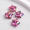 Plating Opaque Rainbow Iridescent Acrylic Beads PW-WG66719-05-1