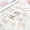 12 Pairs 12 Style Alloy Shoe Lace Decoration FIND-GO0001-09-7