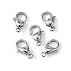 Tarnish Resistant 304 Stainless Steel Lobster Claw Clasps X-STAS-M262-01-12mm-3