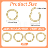 10Pcs Brass Twister Clasps KK-BBC0029-02B-2