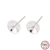925 Sterling Silver Stud Earring Findings STER-K167-027D-S-7