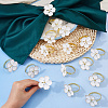 16Pcs Flower Alloy Enamel Napkin Rings AJEW-DC0003-87-3
